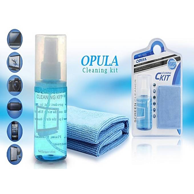 OPULA Cleaner Kit - Avec Chiffon En Microfibre Et Brosse Anti-statique - Nettoyant Ecran