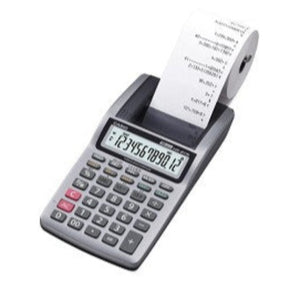 CALCULATRICE DE BUREAU A BANDE 12 CHIFFRES CASIO HR-8TM-GY-A