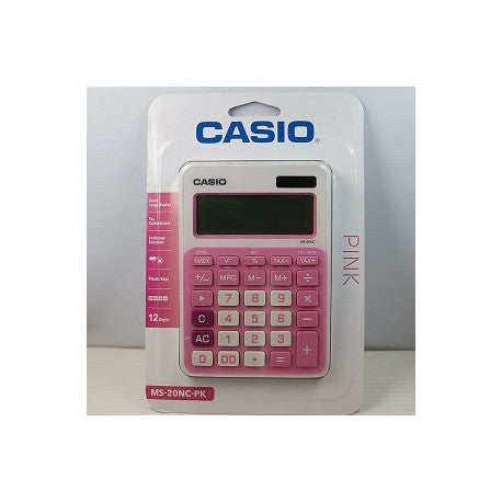 Calculatrice Casio MS-20UC rose