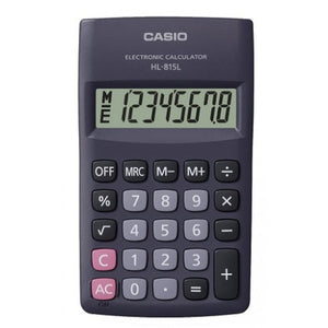 CASIO HL-815L-BK CALCULATRICE DE POCHE NOIR