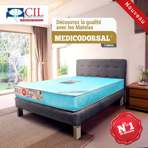 Matelas brodé CIL MEDICODORSAL® Brodé EXTRA PH8 - 2 Places