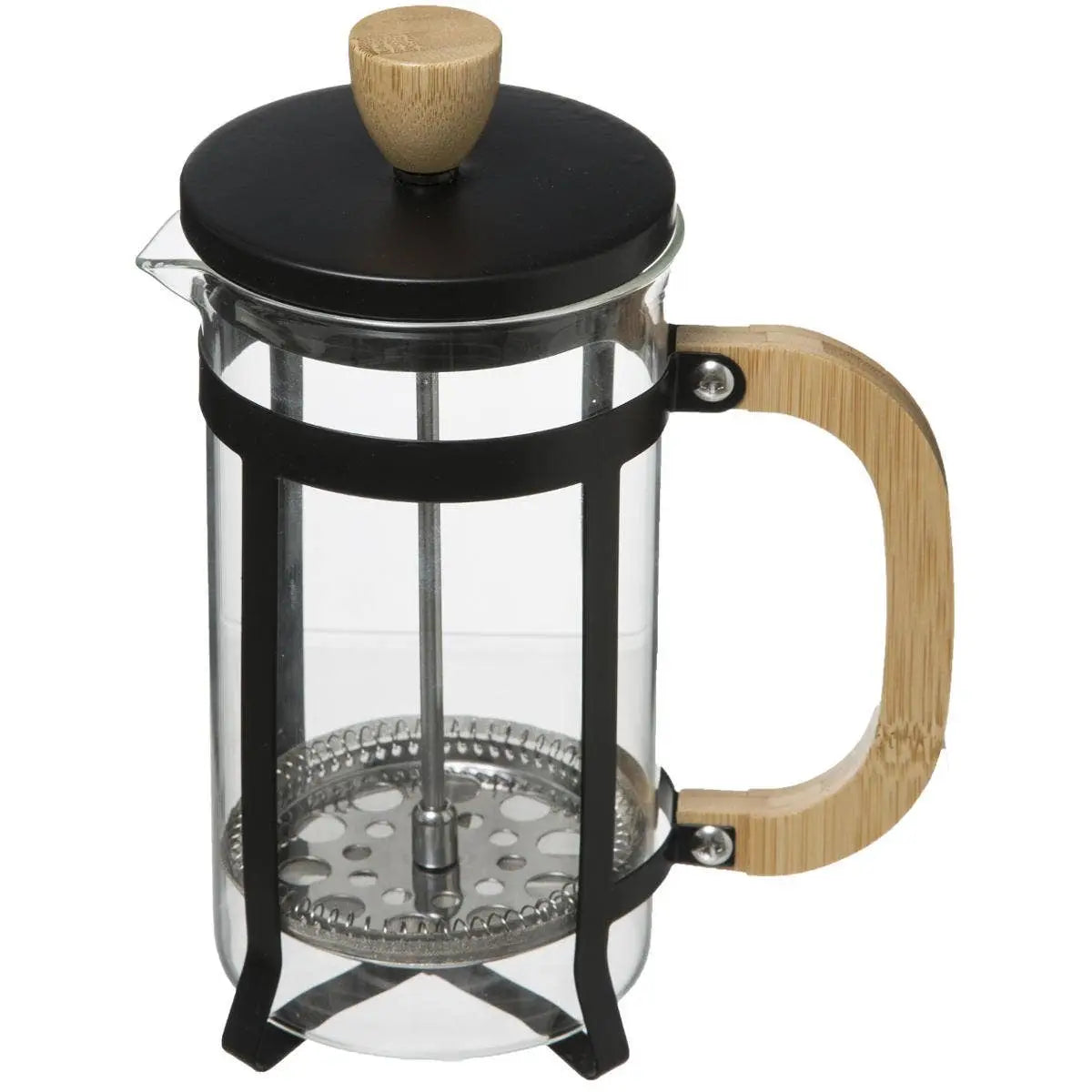 Cafetière Moderne -60cl-en Verre/Métal/Bois
