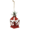 NOEL LANTERNE EN METAL DECO SAPIN+POMME DE PIN