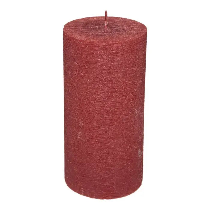 BOUGIE DECORATIVE PILIER ROUGE