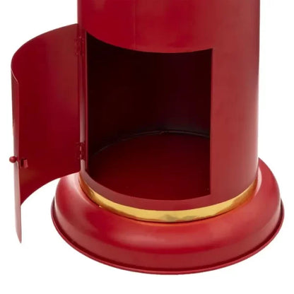 NOEL BOITE AUX LETTRES EN METAL ROUGE