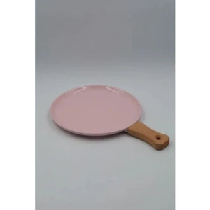 ASSIETTE A APERITIF EN CERAMIQUE-MANCHE EN BOIS-ASST