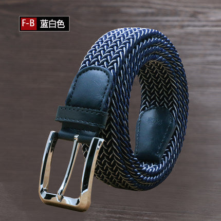 Importé - Ceinture Homme Sport en Toile Elastique Tissé à Boucle Metal