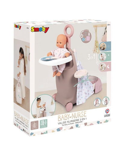 SMOBY BABY NURSE VALISE NURSERIE-3EN1