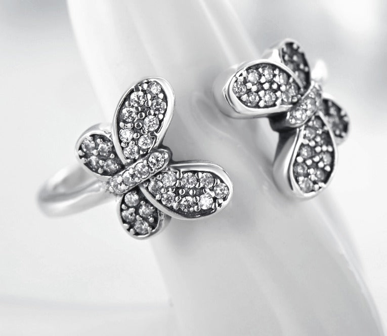 Importé - Bague Papillon en Argent
