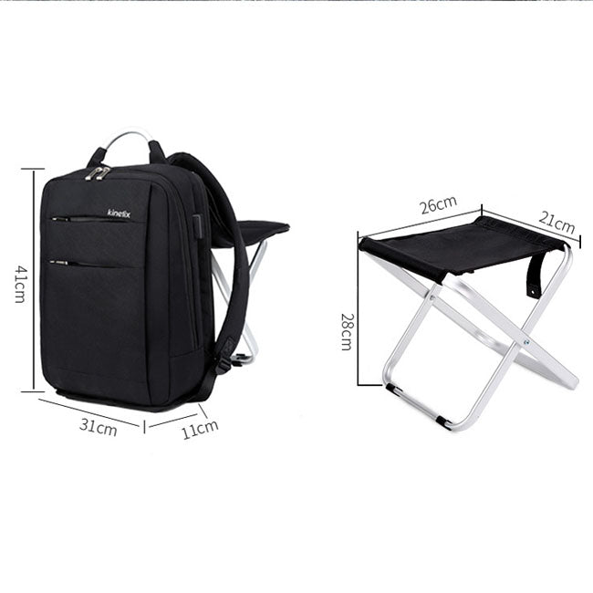 Importé - Sac à Dos Sport Intelligent avec Prise SmartPhone et Tabouret