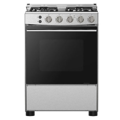 HISENSE GAZINIERE 4 FEUX INOX AVEC SYSTÈME ANTI-FLAMME - HFG60121X
