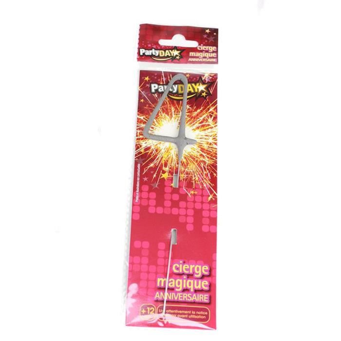Cierge magique-15,5cm-chiffre 4