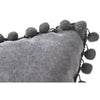 COUSSIN COMPLET 40x40CM – GRIS FONCE – ATMOSPHERA