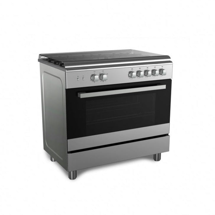 MIDEA GAZINIERE 5 FEUX STAINLESS STEEL 90 x 60CM - GAZ_VESTA-P48