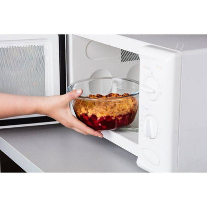 PLAT ROND AVEC COUVERCLE COOK &GO-1,6L-20X20X9CM- BLANC