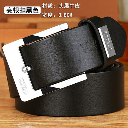 Importé - Ceintures VGXOUE pour hommes boucle ardillon 100% cuir véritable