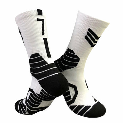 Importé - Chaussettes De Basket-ball Numéroté Pour Adulte Antidérapantes