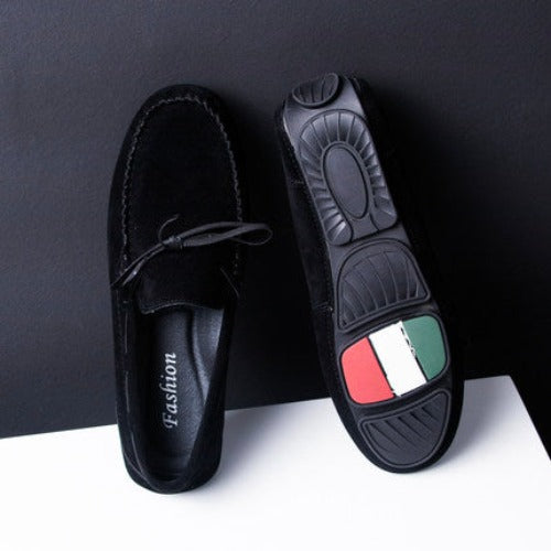 Importé - Chaussures Hommes Style Tod's en Cuir Daim Véritable
