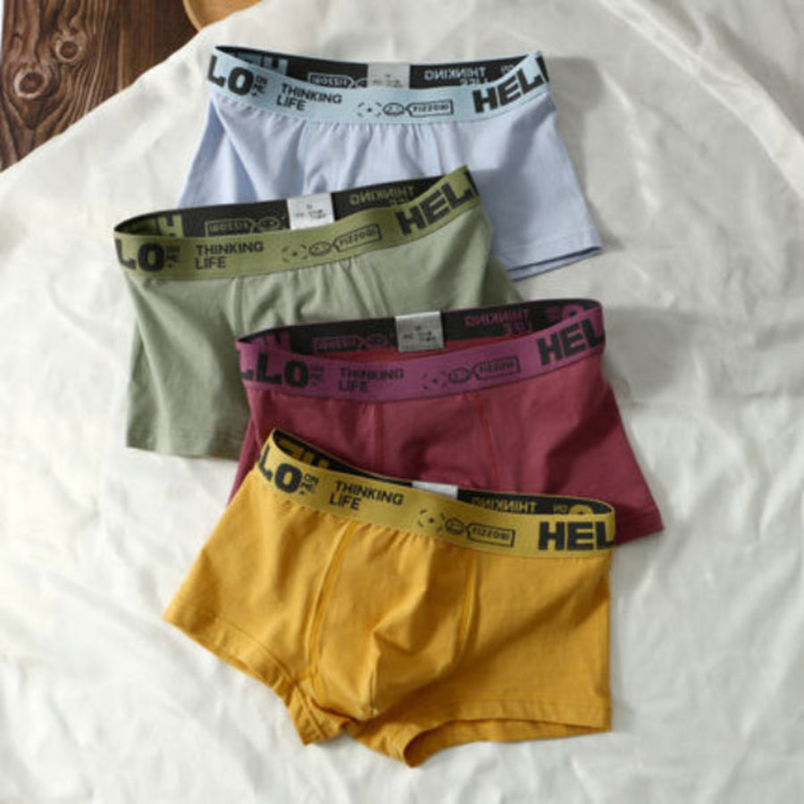 Importé - Lot 3/4 Boxer Coton Sport Sous-Vêtement Confortable