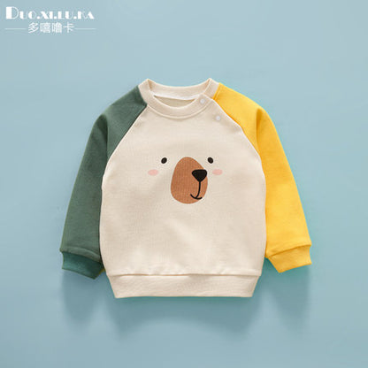 Importé - Pull Bébé Décontracté Manche Longue En Coton 100%