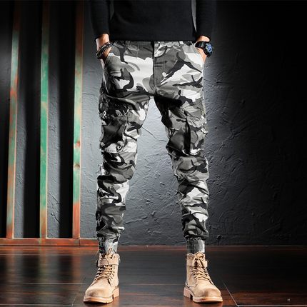 Importé - Pantalon Homme Sport Décontracté Style Camouflage Militaire En Coton