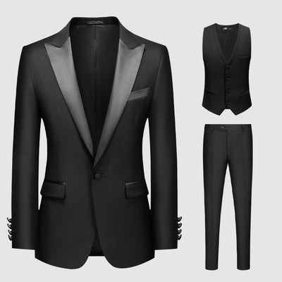 Importé - Ensemble Smoking Costume Homme 2-3 Pièces Noir