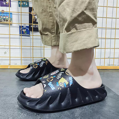 Importé - Sandale Homme Liège Style Pantoufles Antidérapant