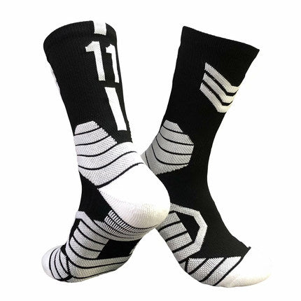 Importé - Chaussettes De Basket-ball Numéroté Pour Adulte Antidérapantes