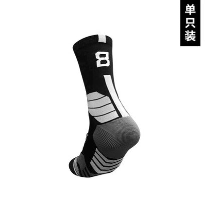 Importé - Paire de Chaussettes Sport Numéroté Adulte Antidérapantes