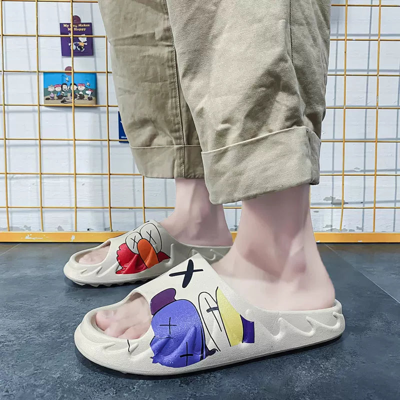 Importé - Sandale Homme Liège Style Pantoufles Antidérapant Avec Semelle EVA