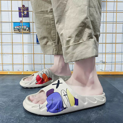 Importé - Sandale Homme Liège Style Pantoufles Antidérapant Avec Semelle EVA