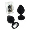 PLUG DIAMOND NOIR EN SILICONE - Ø 3,5 CM