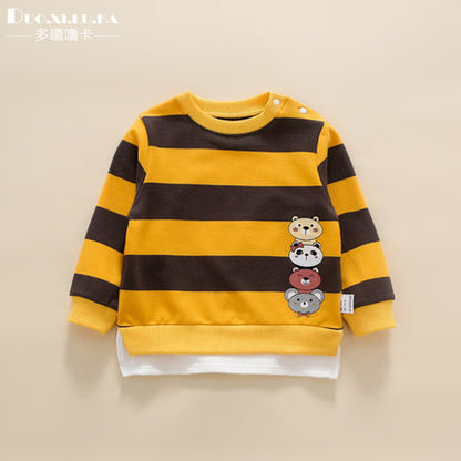 Importé - Pull Bébé Décontracté Manche Longue En Coton 100%