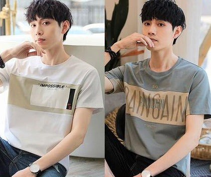 Importé - Pack 2 x T-Shirt Imprimé Homme Manche Courte