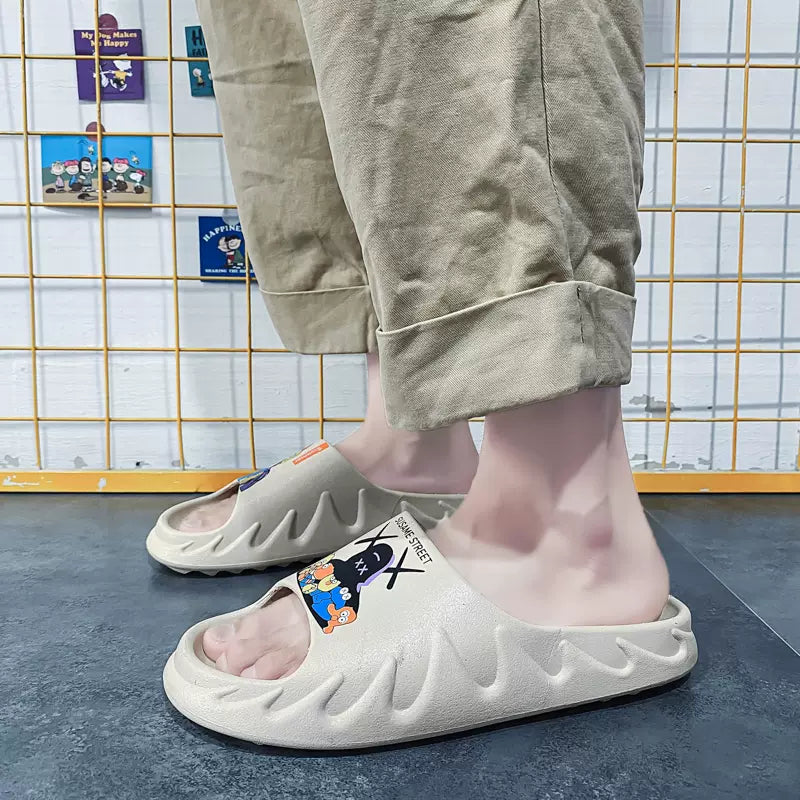 Importé - Sandale Homme Liège Style Pantoufles Antidérapant