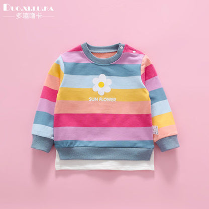 Importé - Pull Bébé Décontracté Manche Longue En Coton 100%