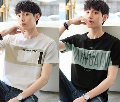 Importé - Pack 2 x T-Shirt Imprimé Homme Manche Courte