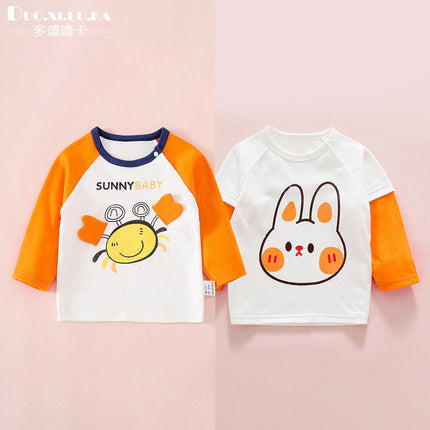Importé - Lot De 2 T-shirts Bébé Manches Longues En Coton 100%