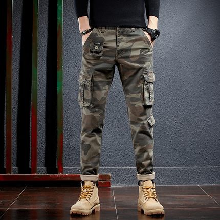 Importé - Pantalon Homme Sport Décontracté Style Camouflage Militaire En Coton