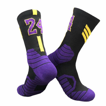 Importé - Chaussettes De Basket-ball Numéroté Pour Adulte Antidérapantes