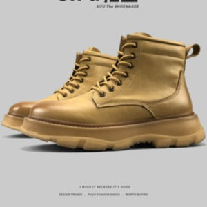 Importé - Chaussure Homme Sport Britannique Rétro Martin Botte En Cuir