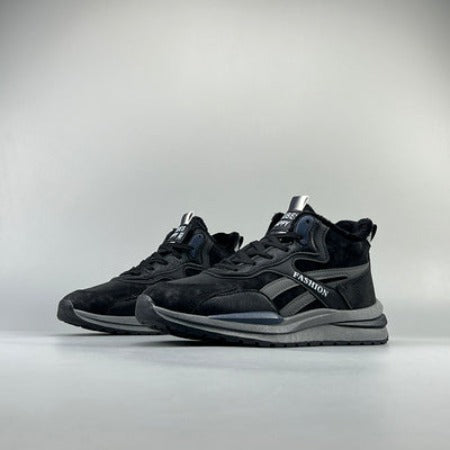 Importé - Chaussure Homme Sport Montantes Décontractée Rétro Montantes - Noir