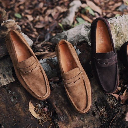 Importé - Chaussure Homme Mocassin Cuir-Daim Style Britannique