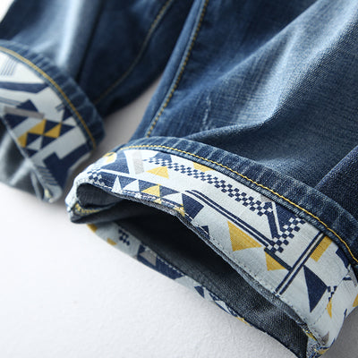 Importé - Short Culotte Slim Jean Hommes Décontracté