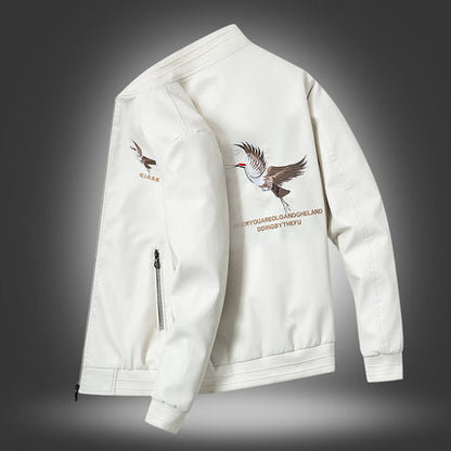 Importé - Jacket Homme Manches Longues En Cuir PU