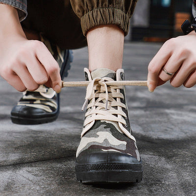 Importé - Chaussures Homme Blindées Style Ringess Grosses Semelles - Camouflage