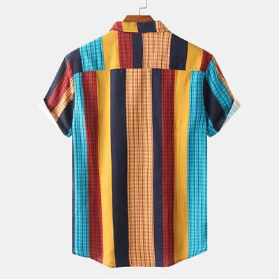 Importé - Chemise Homme  Décontracté A Rayures Manches Courtes