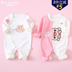 Importé - Barboteuse Bébé Décontracté Manche Longue En Coton 100%