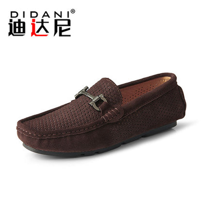 Importé - Chaussure Homme Britannique Tod's En Cuir Suédé Perforé
