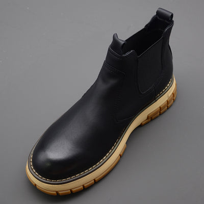 Importé - Chaussure Homme Britannique Montantes Style Bottines A Gaine  Antidérapant En Cuir